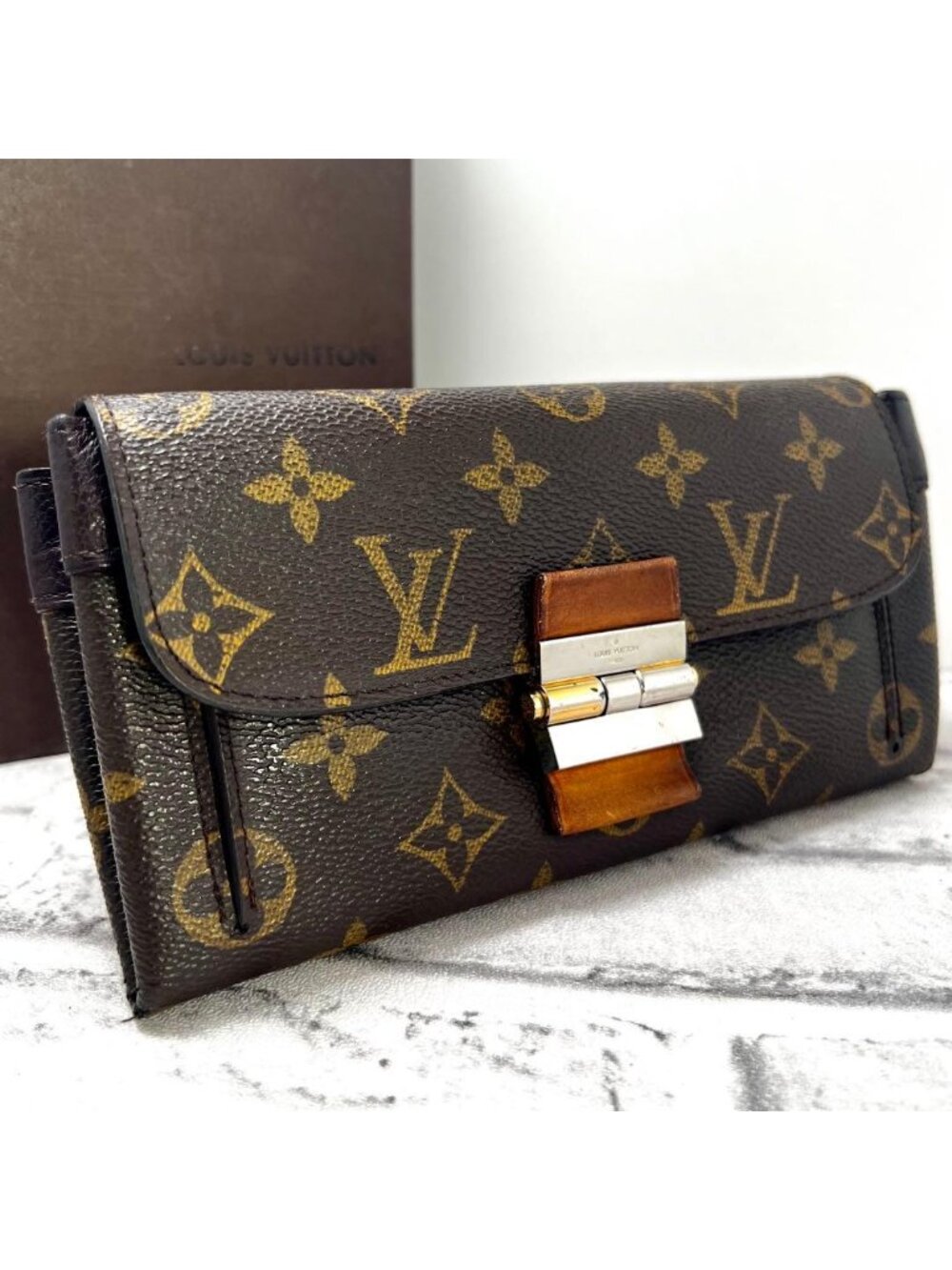 Louis Vuitton Monogram Portefeuille Elysee Purple Wallet